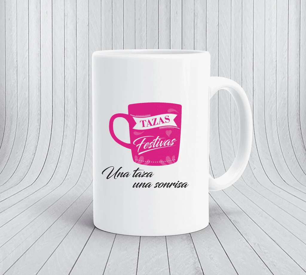 Taza 15 oz con Fondo de Color | Personaliza con Tu Diseño o Logo