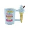 Taza con asa forma de cono diseño Helado