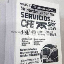 Volantes publicitarios 1000 unidades un color diseño gratis