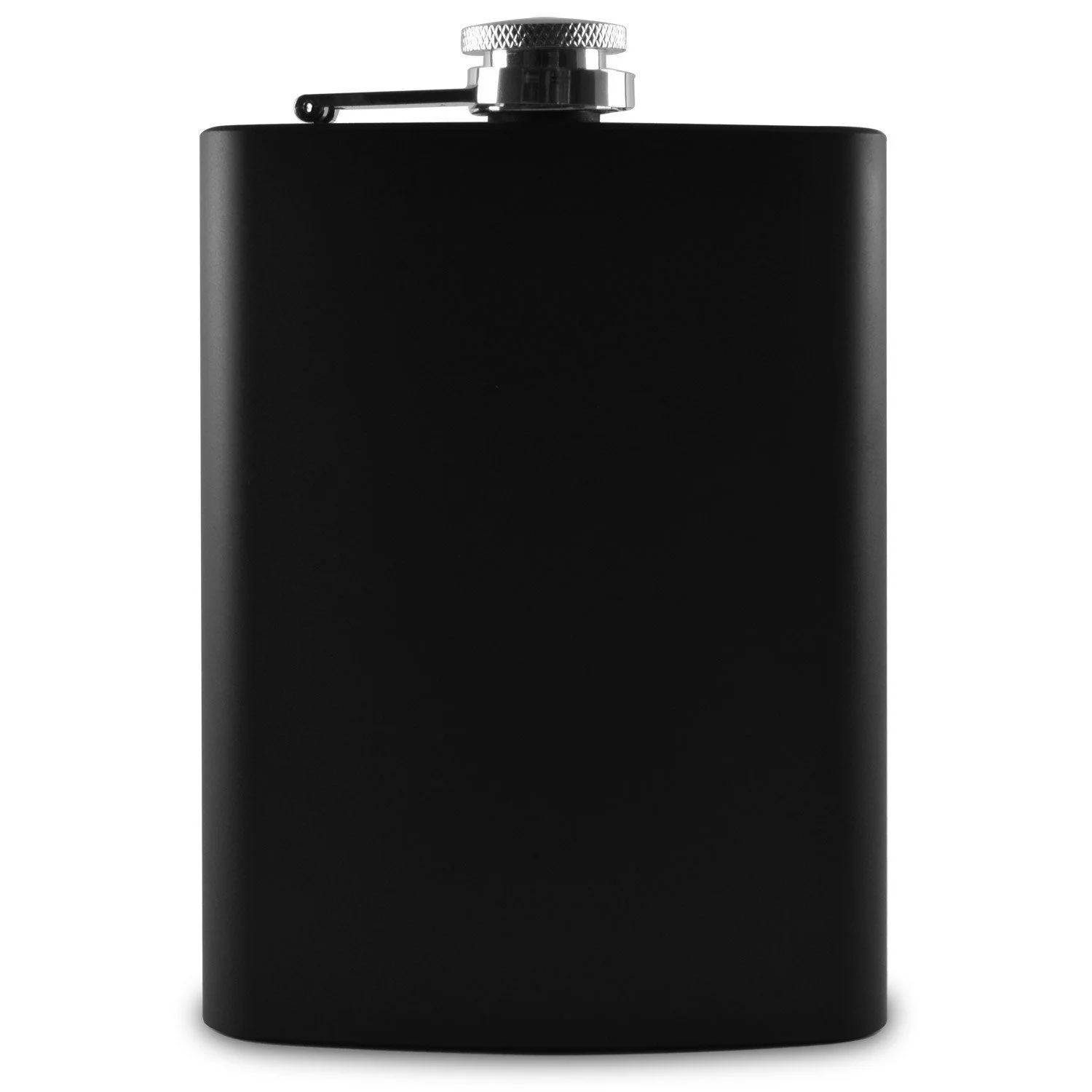 Cantimplora 8oz negro mate Acero inoxidable para licor, a prueba de fugas