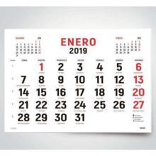 Calendarios 2019
