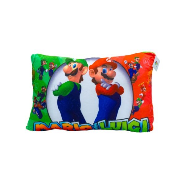 Almohada Mario Bros Mario y Luigi impresa completa