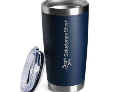 Vaso Térmico Tumblr 20oz Azul Mate | Grabado LASER