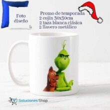 Combo #2 | 2 Cojines, 2 llaveros, 2 Tazas personalizadas