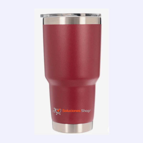 Tumblr térmico Rojo vino de 30 oz | Grabado láser - Soluciones Shop® Tienda Oficial