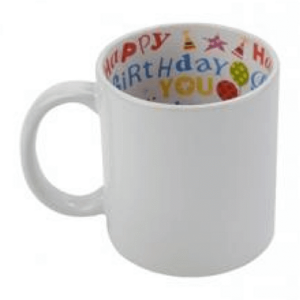 Taza fondo para cumpleaños personalizada