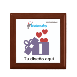 Elegante Joyero Personalizado 6×6 pulgadas