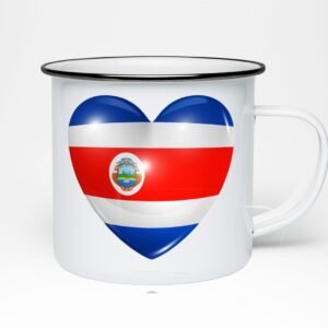 Taza tipica enamel de 12oz personalizable con caja