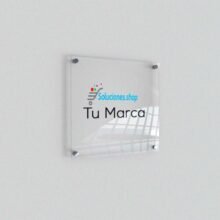 Placa de cristal en acrílico para montado en la pared