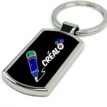 Llavero Metálico Personalizado Rectangular – Elegancia y Calidad