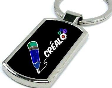 Llavero Metálico Personalizado Rectangular – Elegancia y Calidad