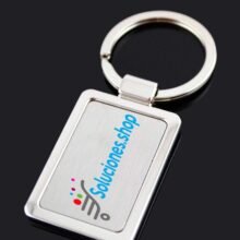 Llavero personalizado metálico rectangular