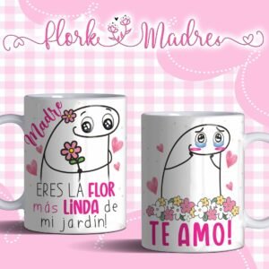 Diseños Tazas Día De La Madre Flork Colección