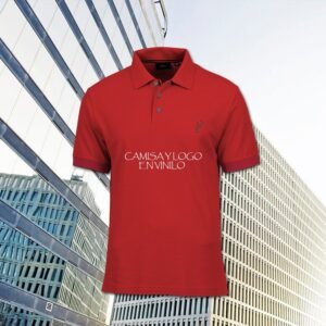 Camisa para uniforme tipo polo con logos