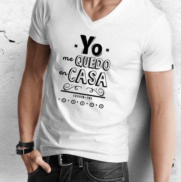 Camisa de algodón personalizada en vinilo textil