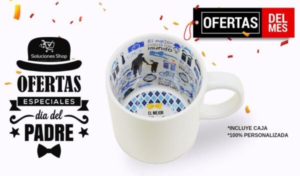 Taza con fondo grabado (Padres) Personalizada a tu gusto