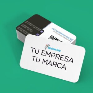 Tarjetas de presentación doble cara y emplastado