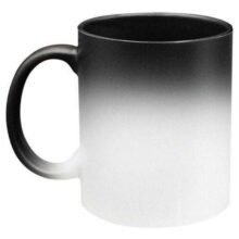 Taza Mágica interior negro cambia el calor Diseño impreso al gusto