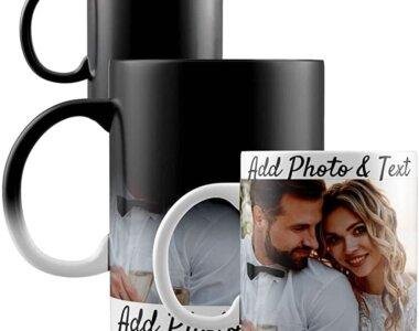 Taza Mágica interior negro cambia el calor Diseño impreso al gusto