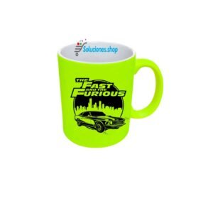 Taza Neón Amarillo 11onz Personalizada