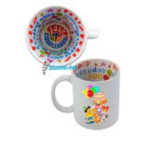Taza con fondo de cumpleaños Personalizada