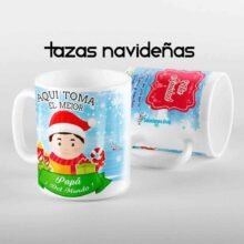 Tazas navideñas personalizadas