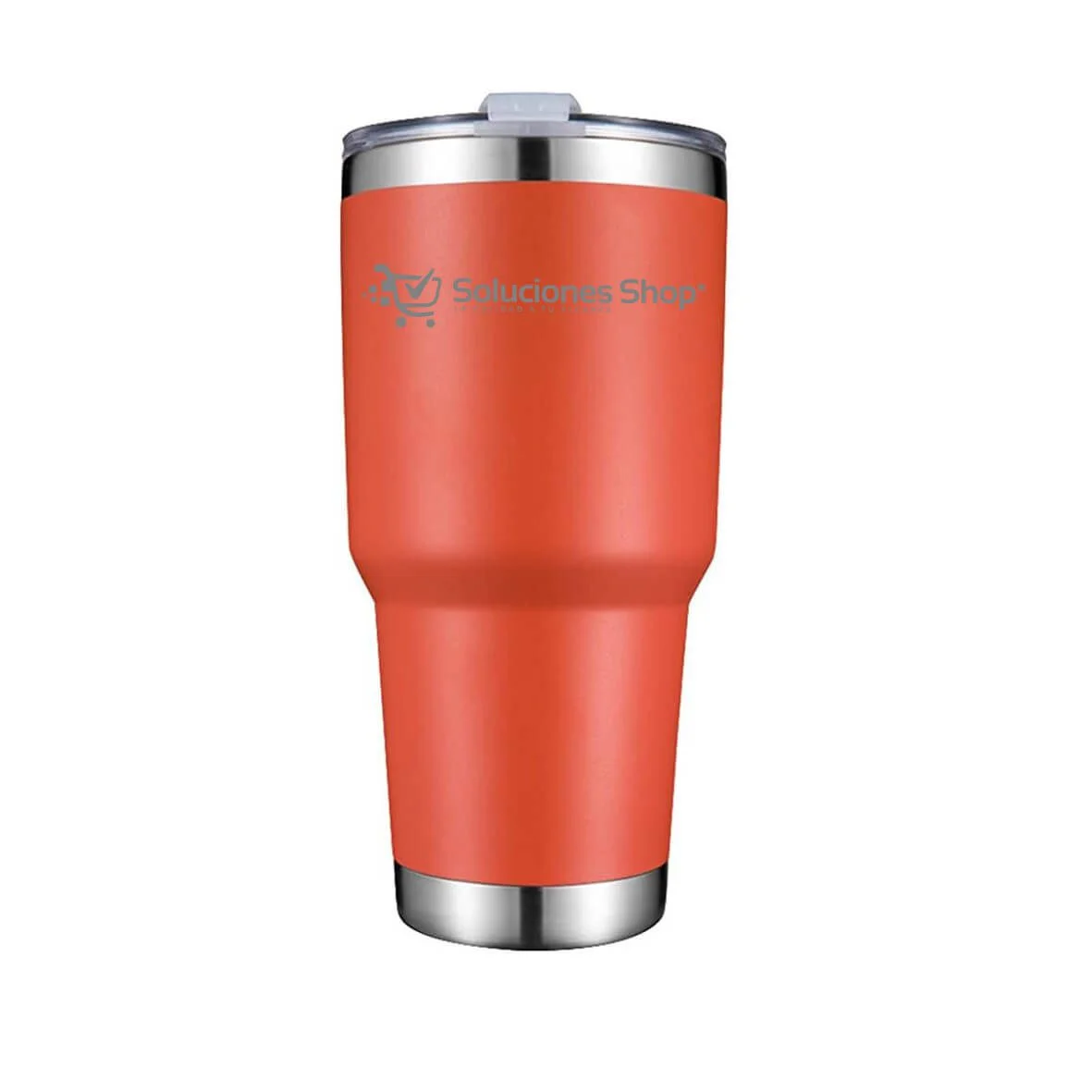 Tumblr térmico de 30oz Azul Mandarina mate Grabado Láser