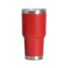 Tumblr térmico de 30oz Rojo mate Grabado Láser