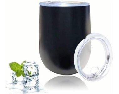 Vaso Vino 12oz Acero inoxidable Grabado Láser