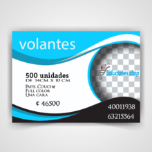 Volantes full color 14x10