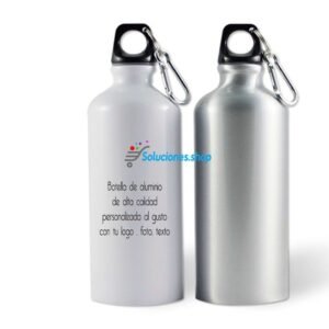 Articulo Personalizado Botella blanca o silver 600 ml