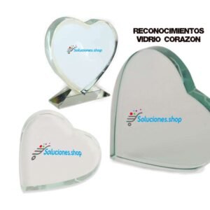 Reconocimiento vidrio forma corazón│Artículos Personalizados