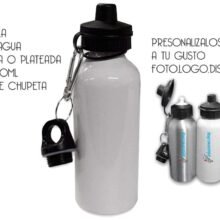 Botella personalizada a tu gusto de  600ml doble chupeta