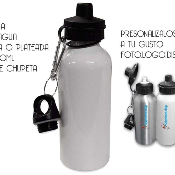 Botella personalizada a tu gusto de  600ml doble chupeta