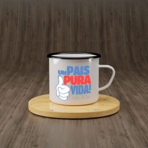 Taza Típica de enamel con diseños nacionales o a tu gusto