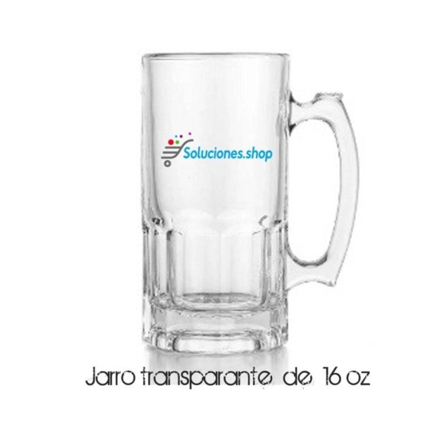 Jarra Cervecera Transparente │Articulo personalizado