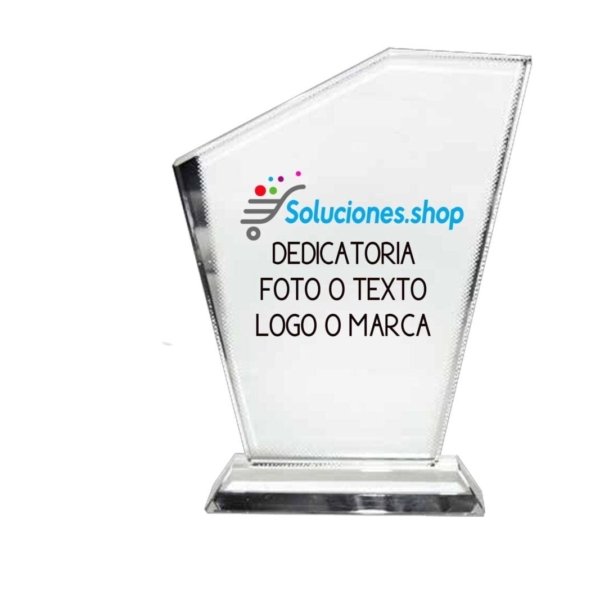 Reconocimiento vidrio Triangular│Artículos Personalizados