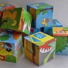 Rompecabezas caja de cubos/ Rompecabezas cubos 6 fotos/ Caja de cubos personalizada
