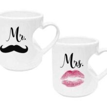 Taza con Asa en forma de corazón