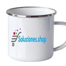 Taza Blanca de Aluminio │Articulo personalizado
