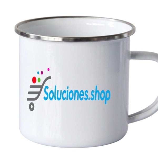 Taza Blanca de Aluminio │Articulo personalizado
