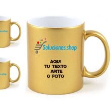 Taza dorada personalizada│Artículos Personalizados