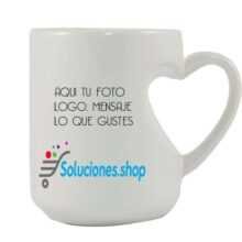 Taza Forma De Corazón I Artículos Personalizados