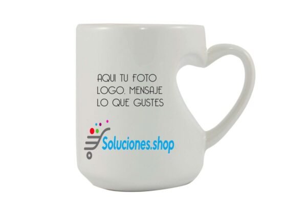 Taza Forma De Corazón I Artículos Personalizados