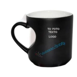 Taza Mágica Personalizada con Asa de Corazón – Efecto Térmico Sorpresa