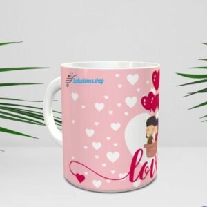 Taza personalizada diseño temático de Amor