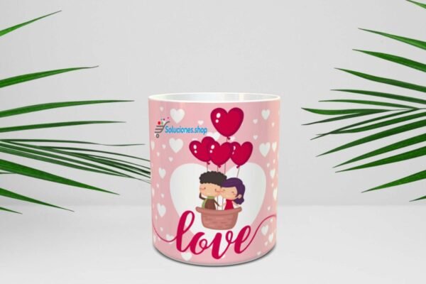 Taza personalizada diseño temático de Amor