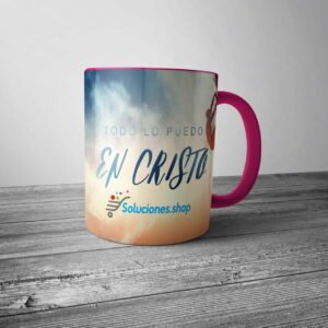 Taza Personalizada │ Ideal para Eventos Fondo de Color