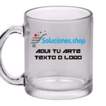 Tazas de Vidrio Transparente│Articulo Personalizado