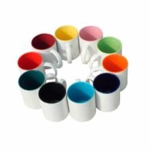 Taza personalizada con fantásticos diseños a tu gusto y con fondo de color